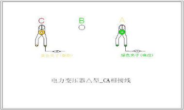 变压器绕组变形测试仪电力变压器△型_CA相接线图