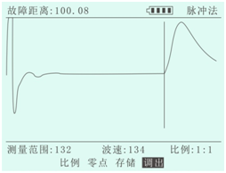 电缆故障测试仪测试结果界面